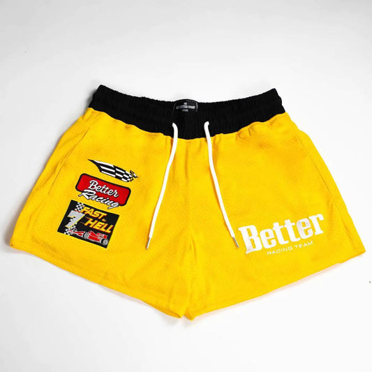 Men's Embroidered Mesh Basketball Shorts